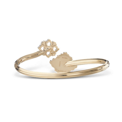 [Angela Jewelry]OPERA TULLE  GOLD BRACELET WITH ENAMEL BACKGROUND