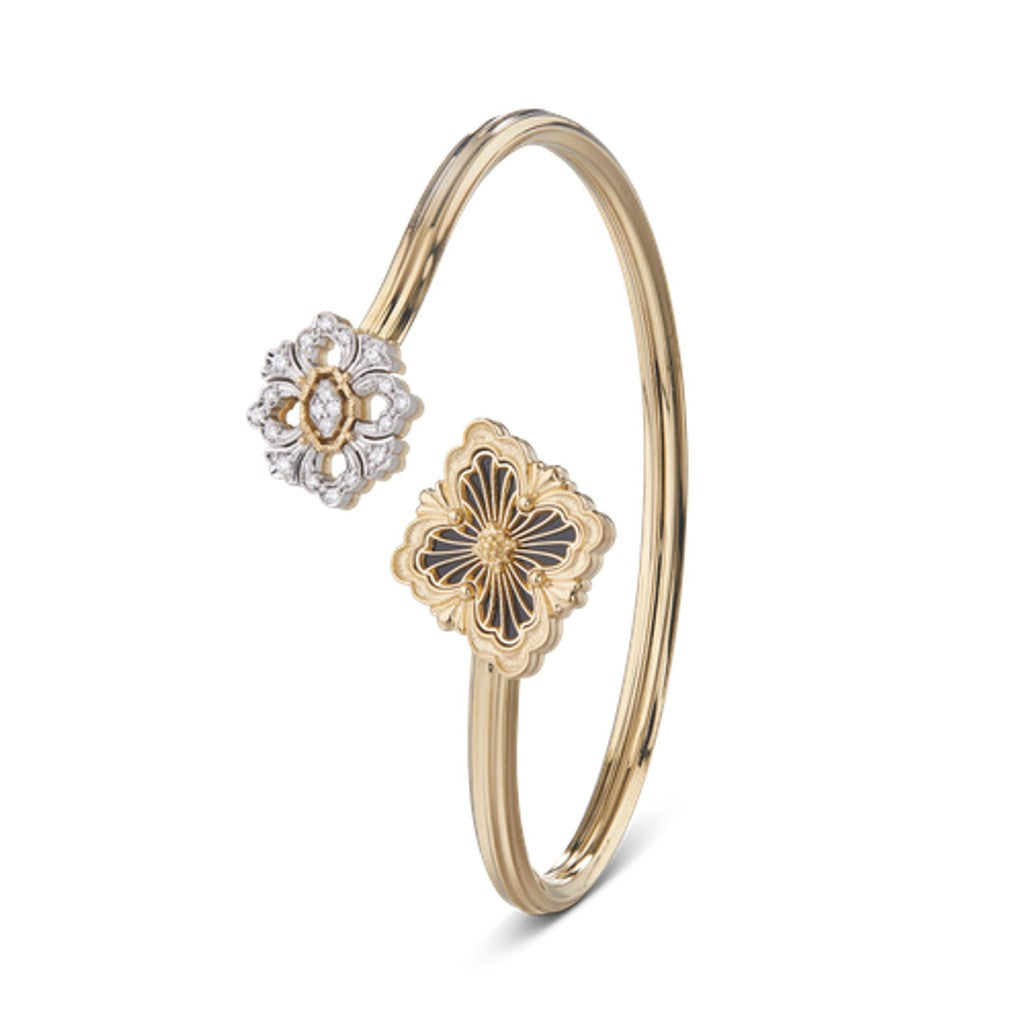 [Angela Jewelry]OPERA TULLE  GOLD BRACELET WITH ENAMEL BACKGROUND