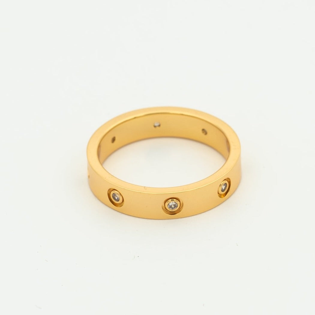[Angela Jewellery]LOVE RING 3.6MM 8 DIAMONDS