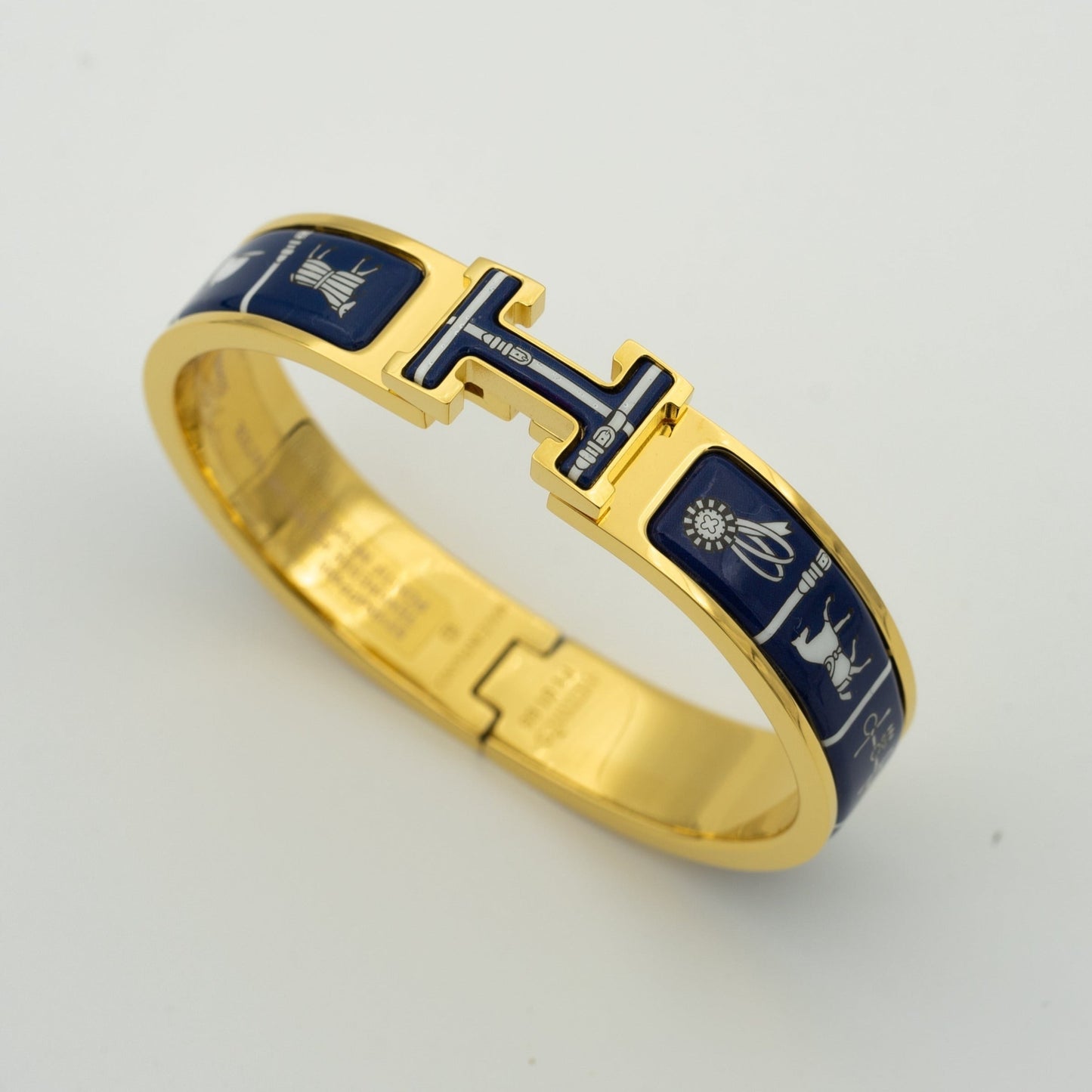 [Angela Jewellery]H-ARMBAND BLAU KERAMIK