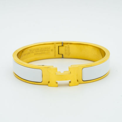 [Angela Jewellery]H WHITE BRACELET