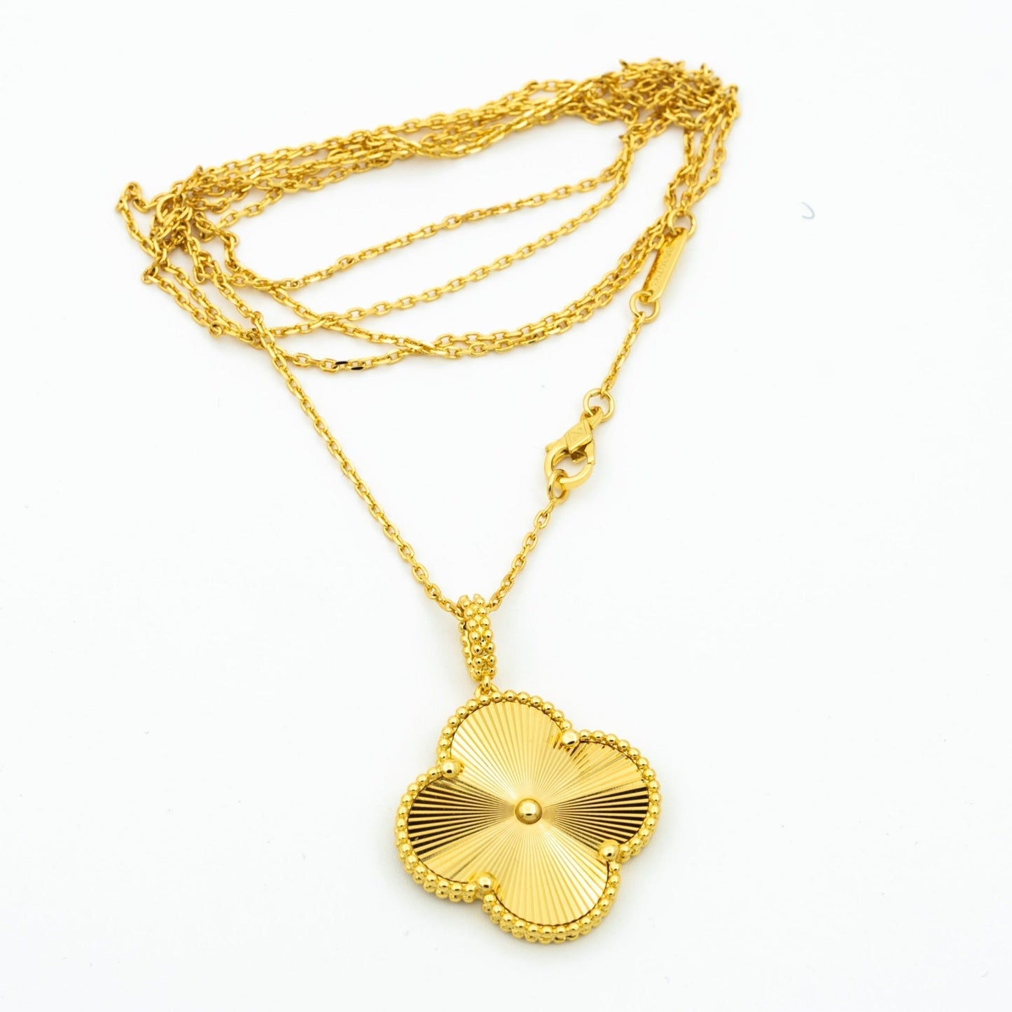 [Angela Jewellery] KLEEBLATT 25MM ANHÄNGER HALSKETTE GOLD 