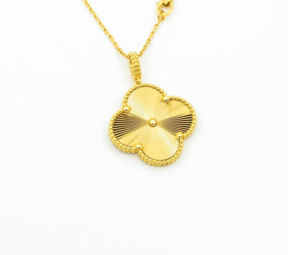 [Angela Jewellery] KLEEBLATT 25MM ANHÄNGER HALSKETTE GOLD 