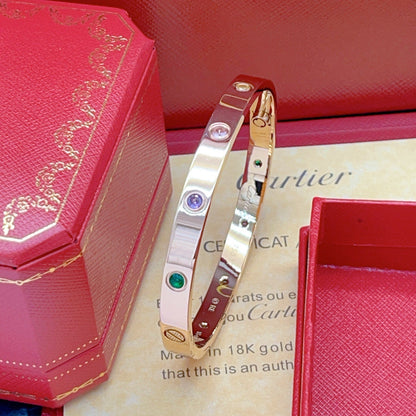 [Angela Jewelry]2026 RAINBOW LOVE BRACELET 6.1MM  10 DIAMONDS