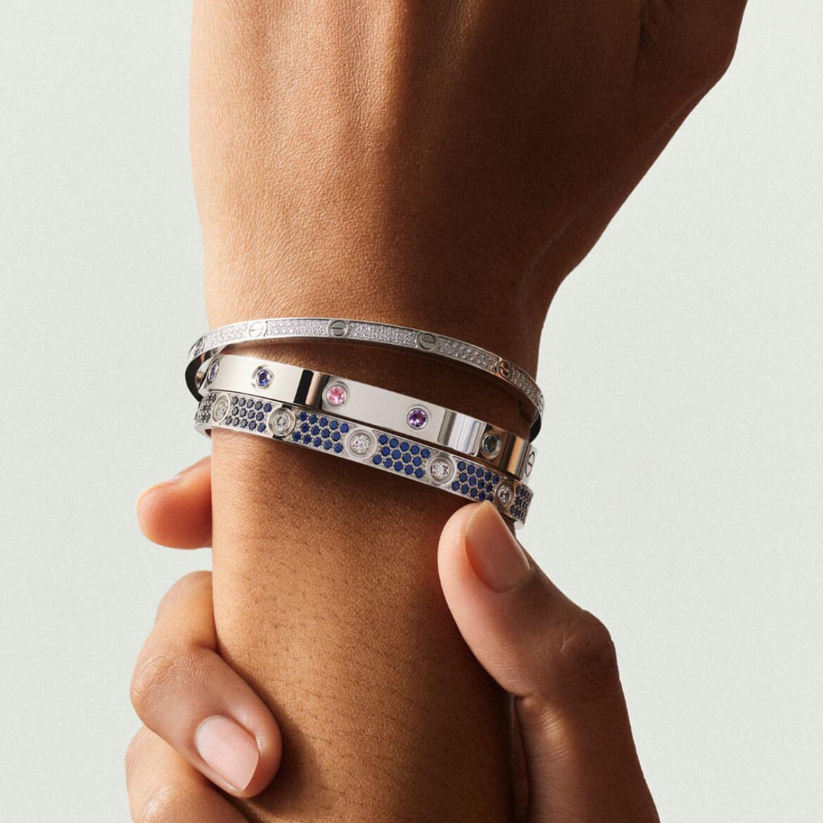 [Angela Jewelry]2026 RAINBOW LOVE BRACELET 6.1MM  10 DIAMONDS