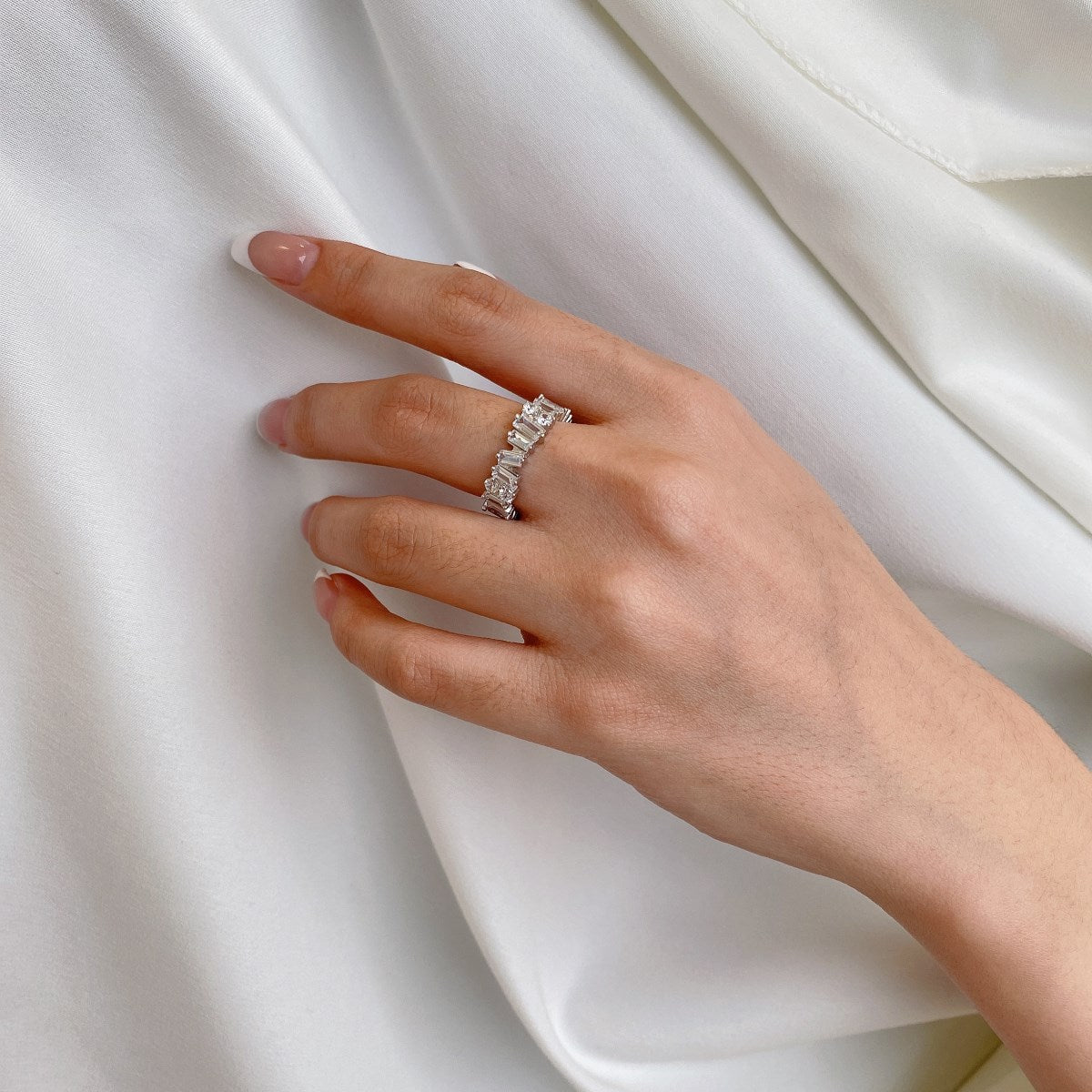 Angela Jewelry]Zarter Tennisring in mehreren Formen