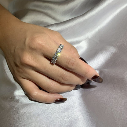 [Angela Jewelry]Gorgeous Round Cut Tennis Ring
