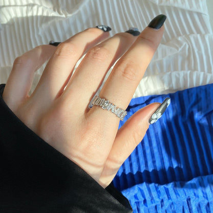 Angela Jewelry]Zarter Tennisring in mehreren Formen