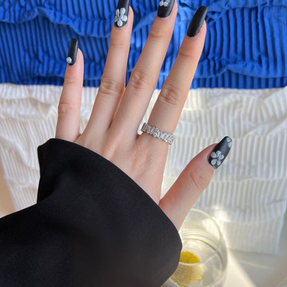 Angela Jewelry]Zarter Tennisring in mehreren Formen