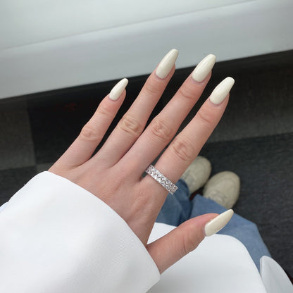 Angela Jewelry] Funkelnder Herzring