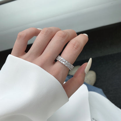 Angela Jewelry] Funkelnder Herzring