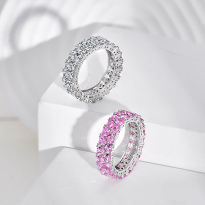 Angela Jewelry] Funkelnder Herzring