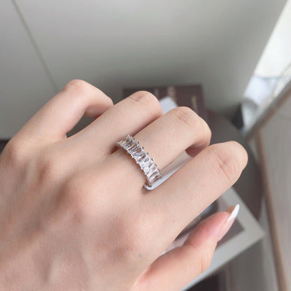 [Angela Jewelry]Unique Colorful Radiant Cut RIng