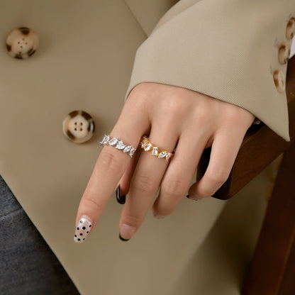 [Angela Jewelry]Delicate Multi Cut Ring