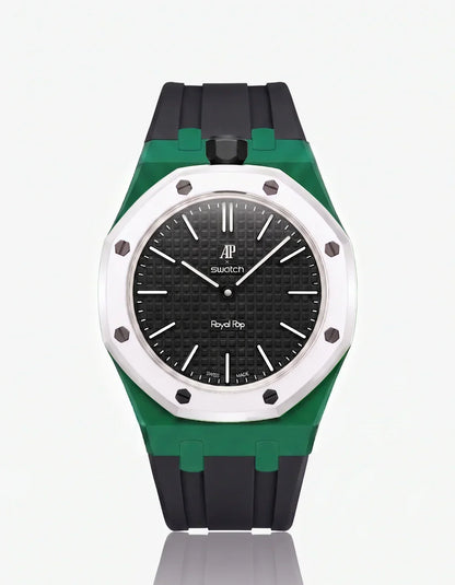 Silicone Strap & Case Royal Pop Ocho Negro(Customize  Colors)