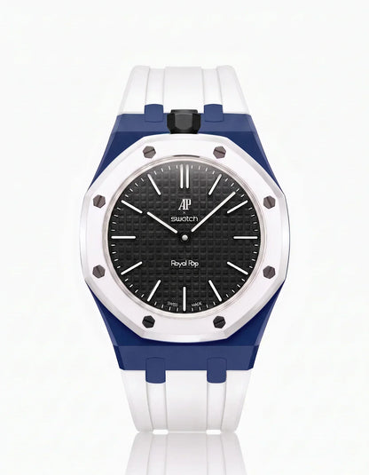 Silicone Strap & Case Royal Pop Ocho Negro(Customize  Colors)