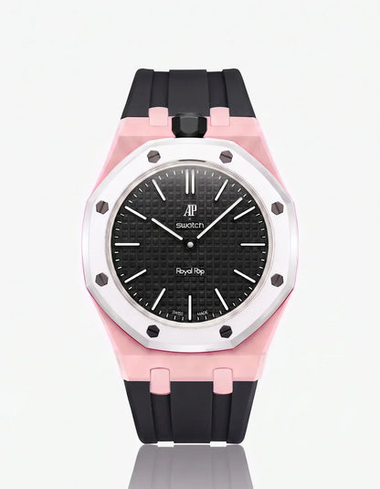 Silicone Strap & Case Royal Pop Ocho Negro(Customize  Colors)
