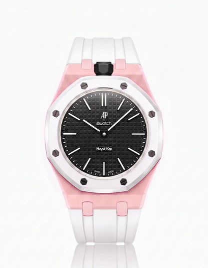 Silicone Strap & Case Royal Pop Ocho Negro(Customize  Colors)