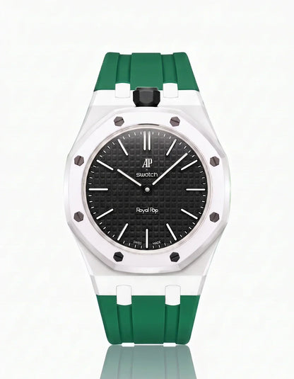 Silicone Strap & Case Royal Pop Ocho Negro(Customize  Colors)