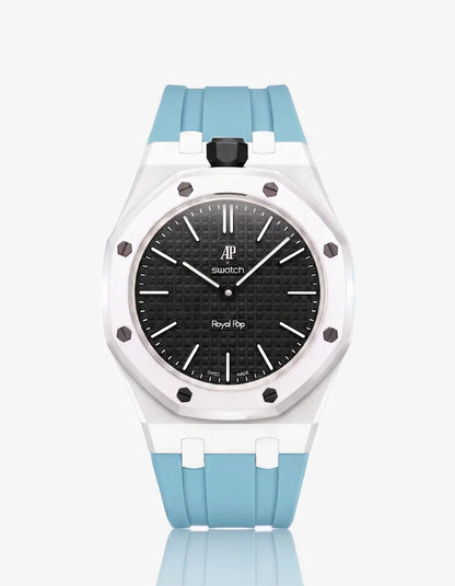 Silicone Strap & Case Royal Pop Ocho Negro(Customize  Colors)