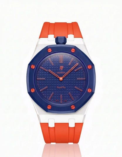Silicone Strap & Case  Royal Pop Orenji Hachi(Customize  Colors)