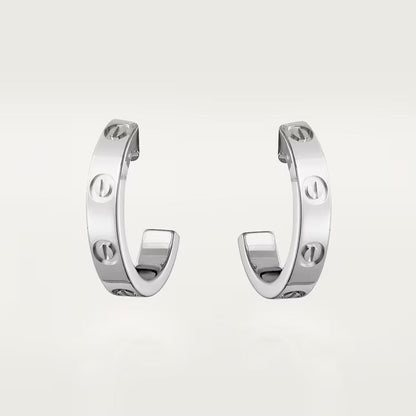 [Angela Jewelry]LOVE EARRINGS 2.65 MM NO DIAMOND SMALL