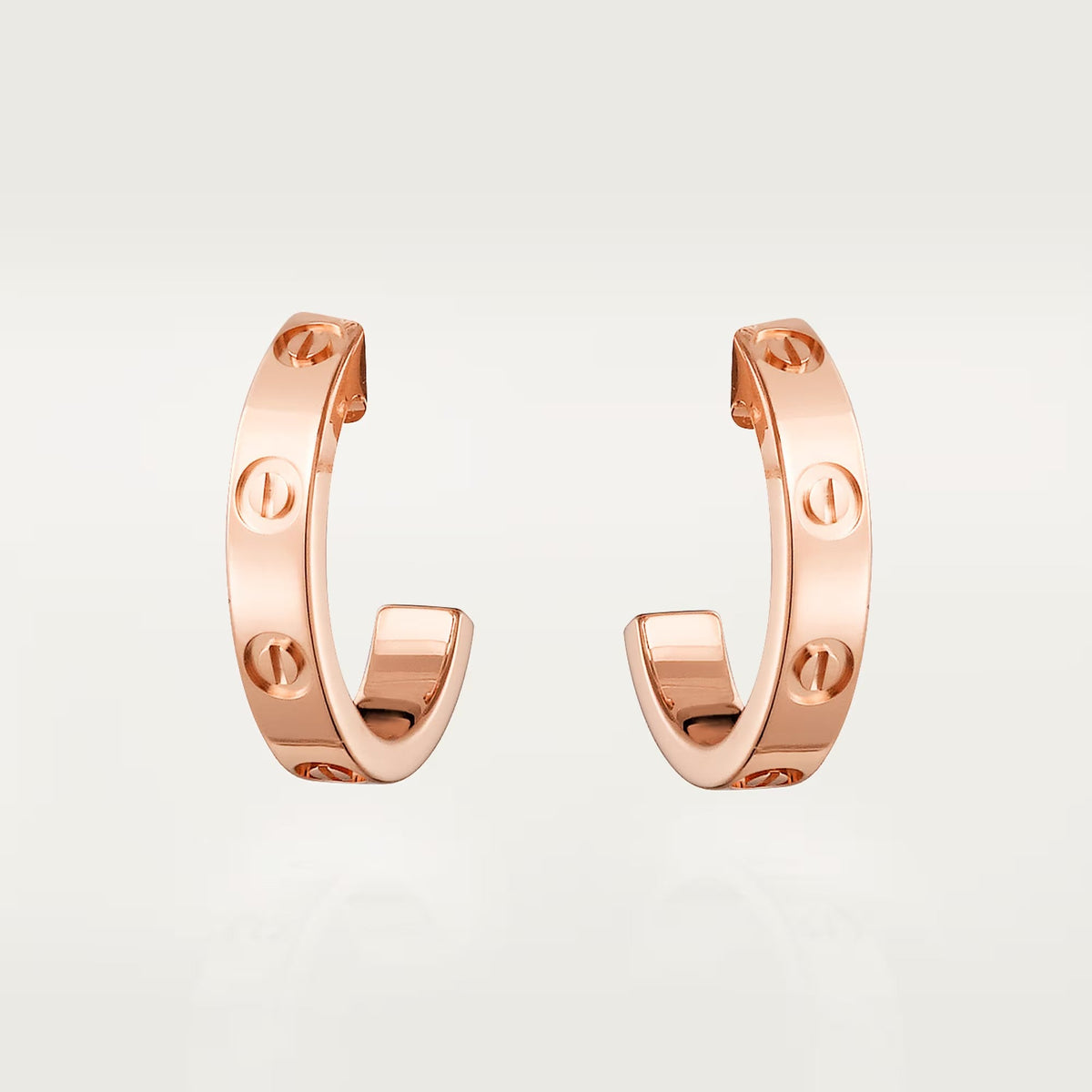 [Angela Jewelry]LOVE EARRINGS 2.65 MM NO DIAMOND SMALL