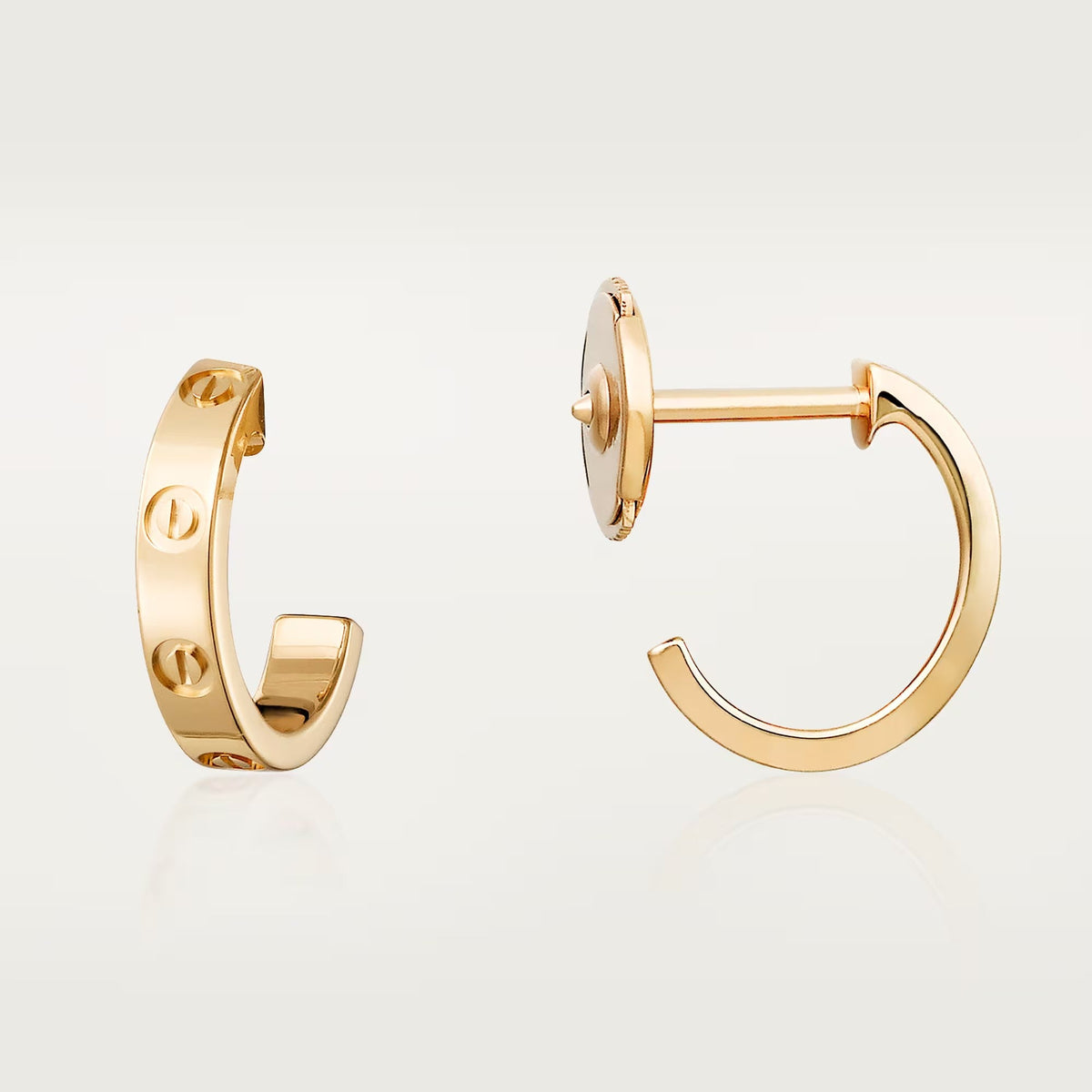 [Angela Jewelry]LOVE EARRINGS 2.65 MM NO DIAMOND SMALL