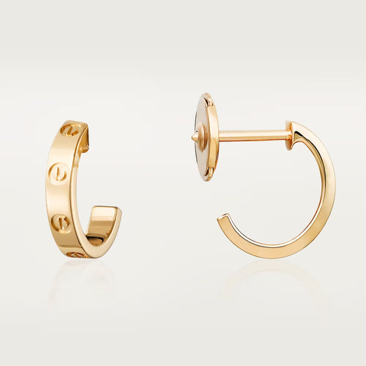 [Angela Jewelry]LOVE EARRINGS 2.65 MM NO DIAMOND SMALL