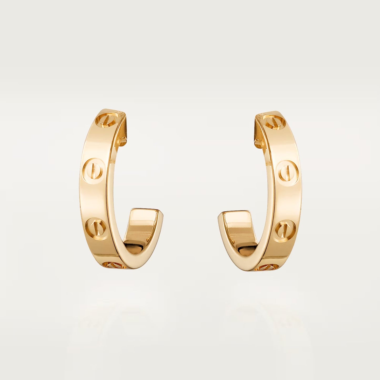 [Angela Jewelry]LOVE EARRINGS 2.65 MM NO DIAMOND SMALL