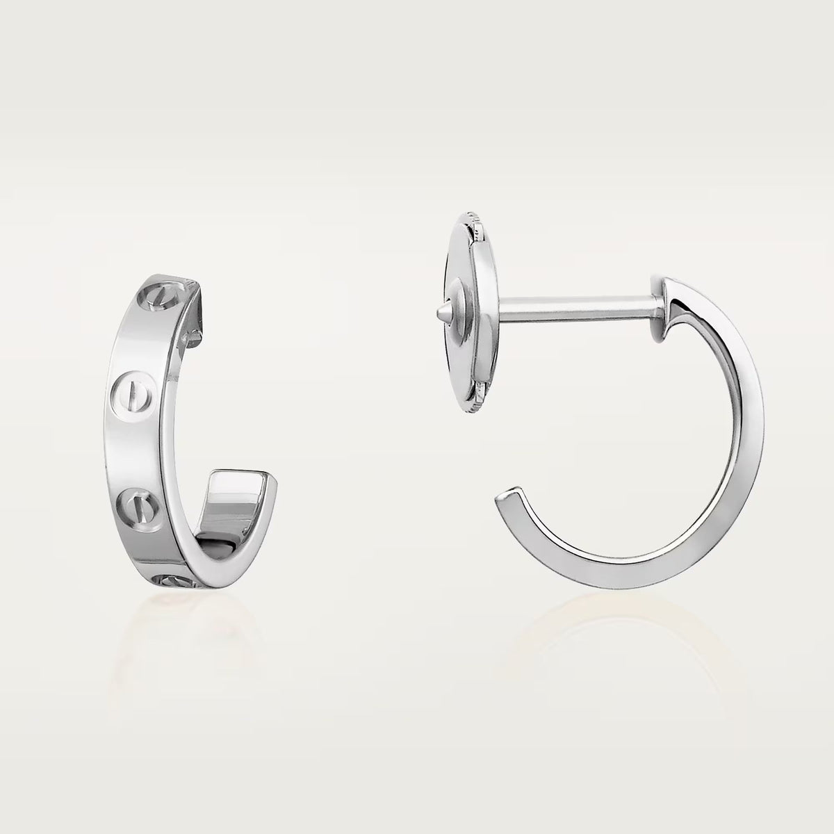 [Angela Jewelry]LOVE EARRINGS 2.65 MM NO DIAMOND SMALL