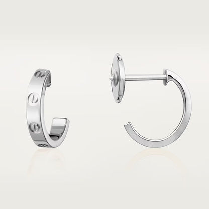 [Angela Jewelry]LOVE EARRINGS 2.65 MM NO DIAMOND SMALL