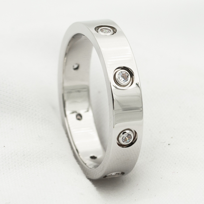 [Angela Jewellery]LOVE RING 3.6MM 8 DIAMONDS