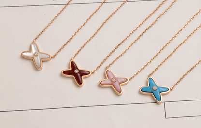 [Angela Jewellery]JEUX DE NECKLACE 1 DIAMOND