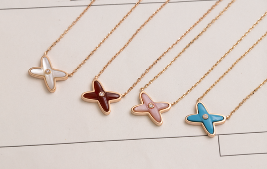 [Angela Jewellery]JEUX DE NECKLACE 1 DIAMOND