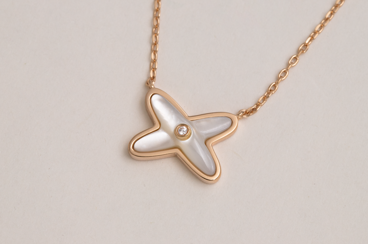 [Angela Jewellery]JEUX DE NECKLACE 1 DIAMOND