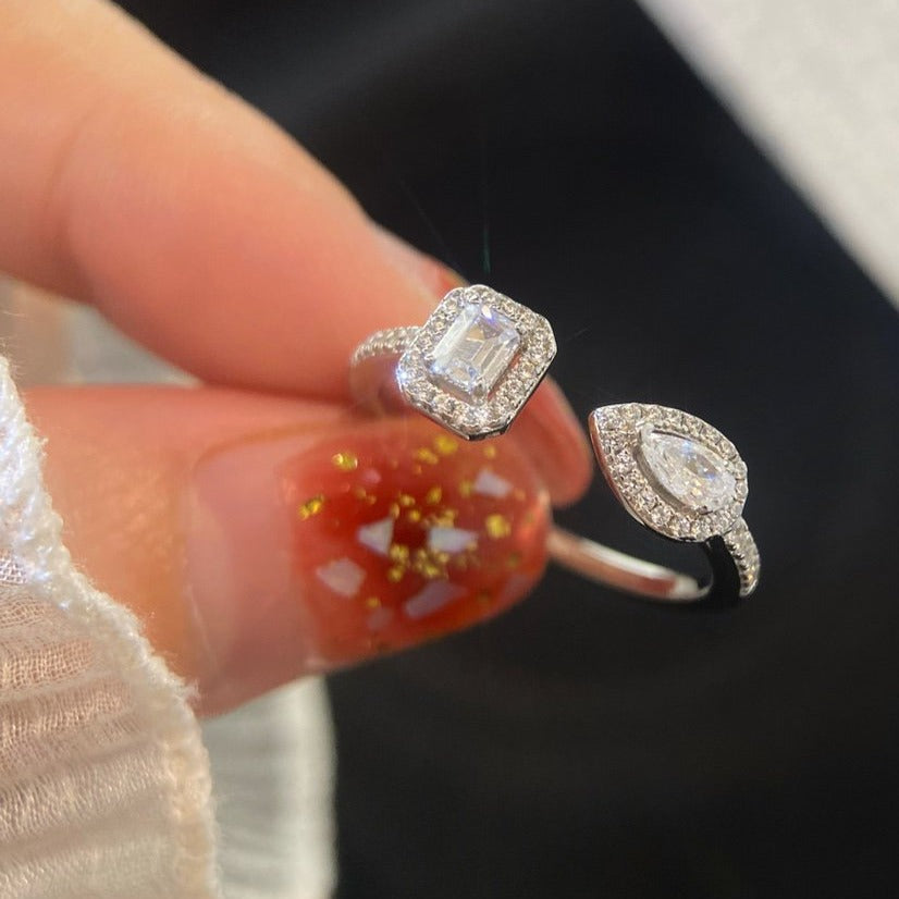[Angela Jewelry]MY TWIN TOI & MOI SILVER DIAMOND RING