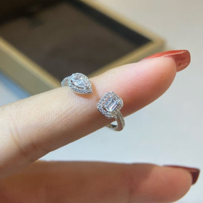 [Angela Jewelry]MY TWIN TOI & MOI SILVER DIAMOND RING