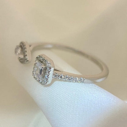 [Angela Jewelry]MY TWIN TOI & MOI SILVER DIAMOND RING
