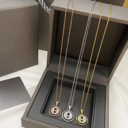 [Angela Jewelry]LUCKY MOVER PM PAVED NECKLACE