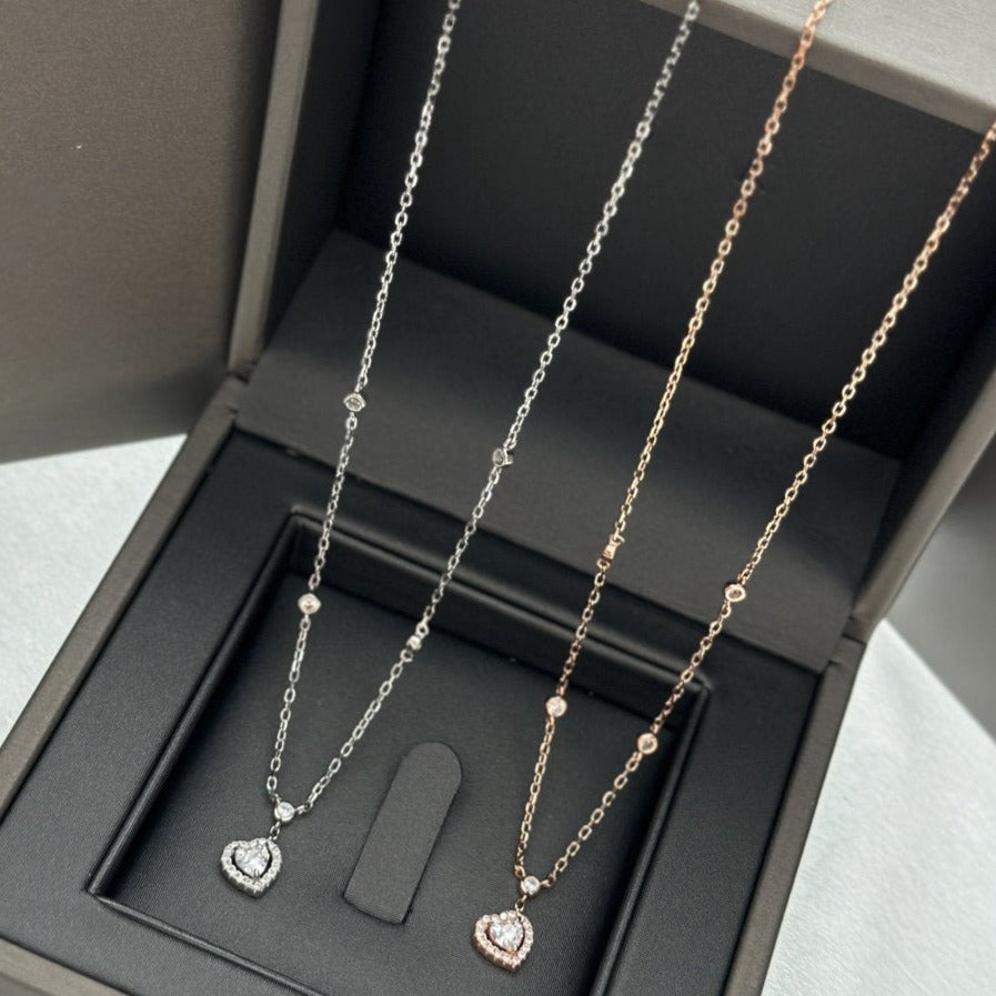[Angela Jewelry]JOY HEART DIAMOND NECKLACE