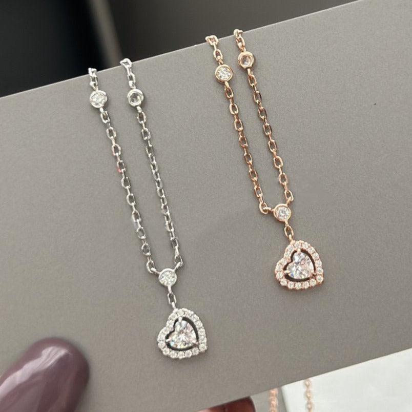 [Angela Jewelry]JOY HEART DIAMOND NECKLACE