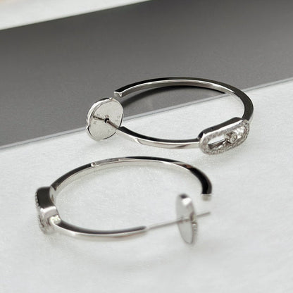 [Angela Jewelry]CREOLES MOVE UNO PM DIAMOND EARRINGS