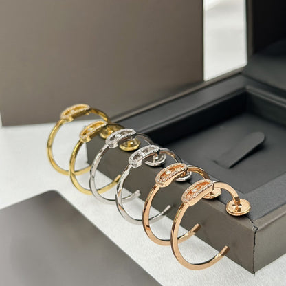 [Angela Jewelry]CREOLES MOVE UNO PM DIAMOND EARRINGS