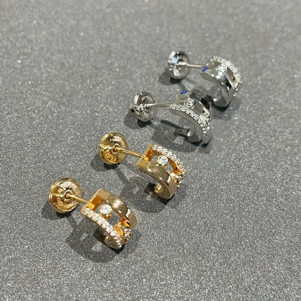 [Angela Jewelry]MOVE ROMANE EARRINGS DIAMOND
