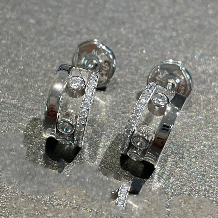 [Angela Jewelry]MOVE ROMANE EARRINGS DIAMOND