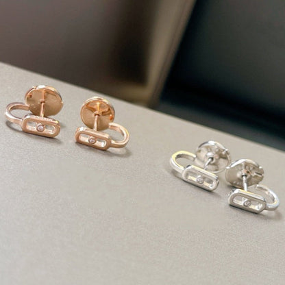 [Angela Jewelry]CREOLES MOVE UNO MINI 1 DIAMOND EARRINGS