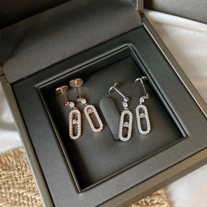[Angela Jewelry]DORMEUSES MOVE UNO DIAMOND EARRINGS