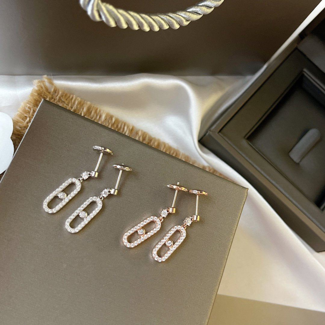 [Angela Jewelry]DORMEUSES MOVE UNO DIAMOND EARRINGS