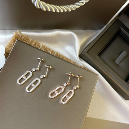 [Angela Jewelry]DORMEUSES MOVE UNO DIAMOND EARRINGS